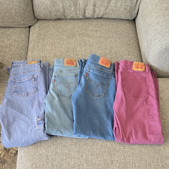JUSTICE And LEVIS Bundle *all 4* Girls Size 12 - Picture 4 of 4